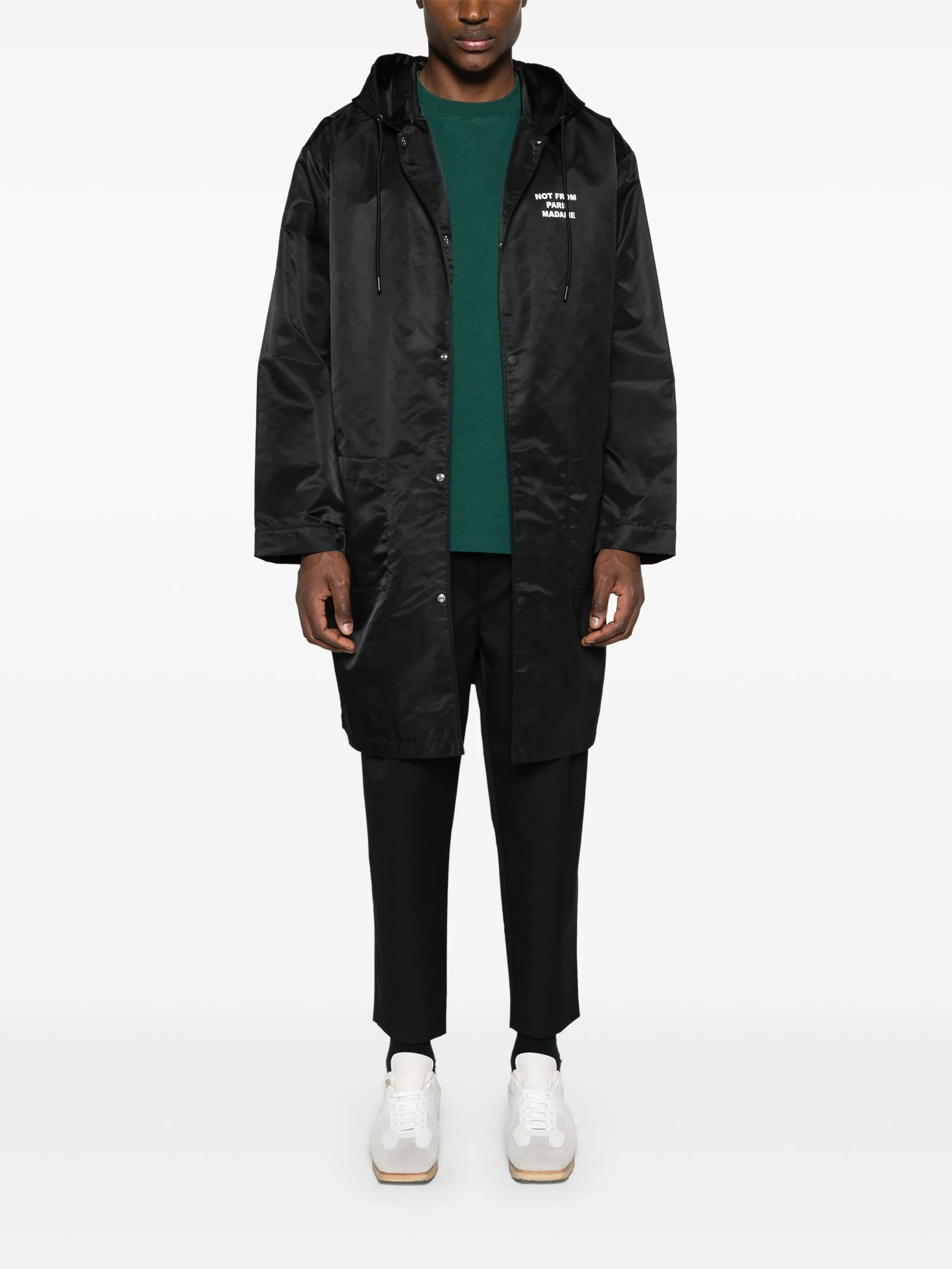 Drole De Monsieur Press-stud Hooded Parka - 3