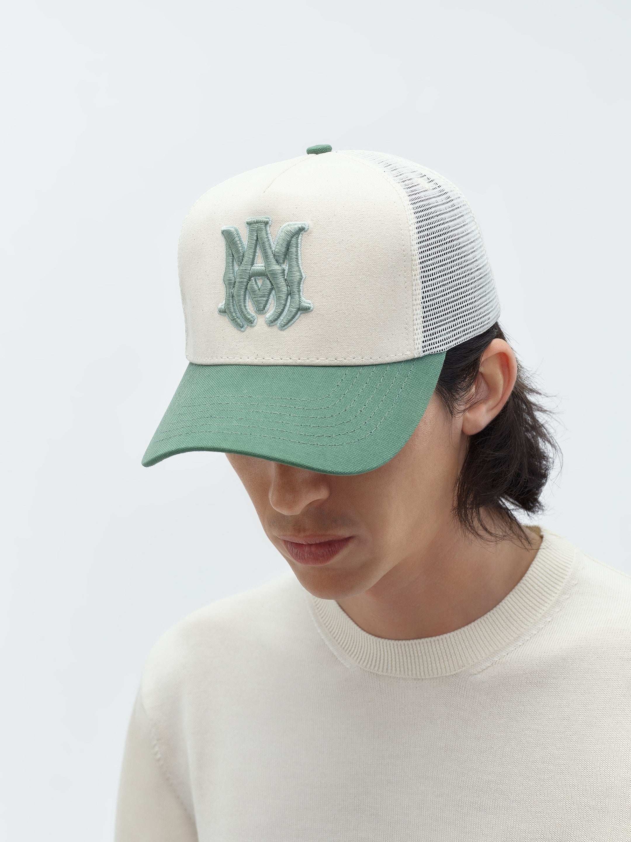 TWO TONE MA TRUCKER HAT - 5