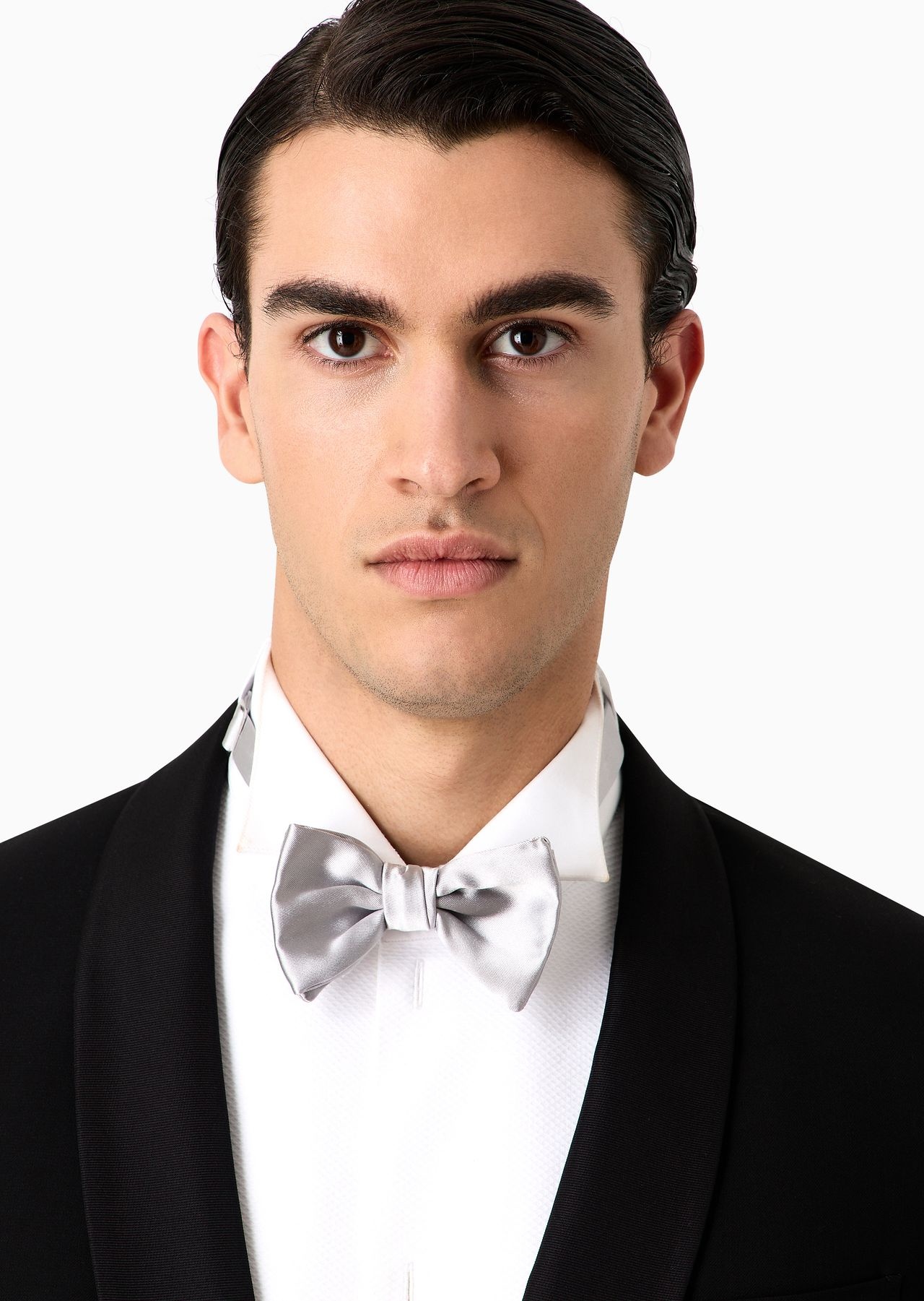 Pure silk knotted bow tie - 3