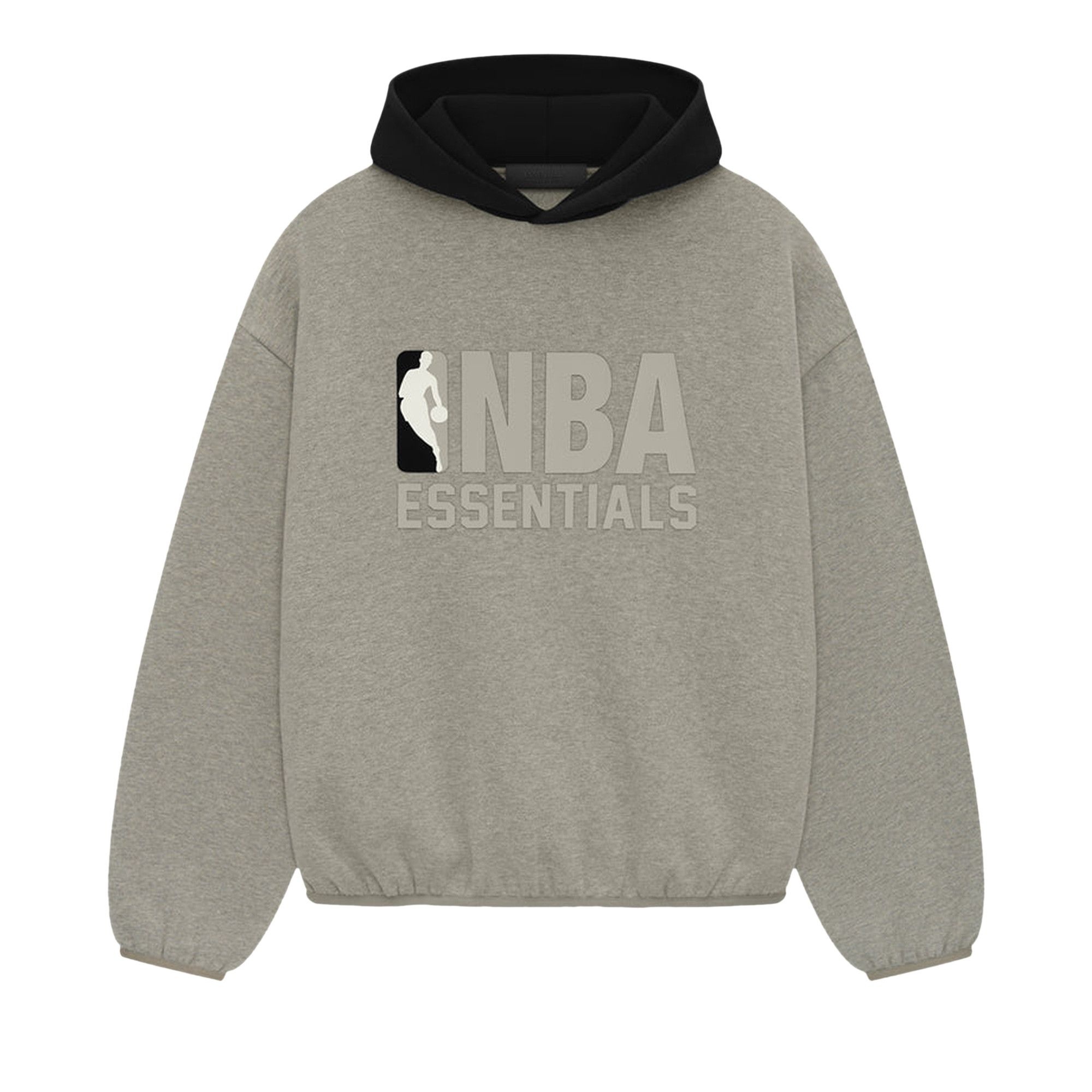 Fear of God Essentials x NBA Hoodie 'Warm Heather/Black' - 1