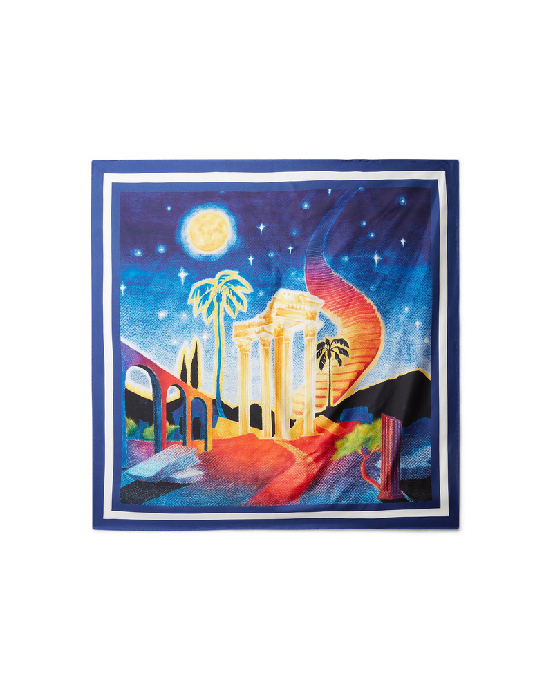 Midnight Acropolis Large Silk Scarf | Casablanca Paris 1