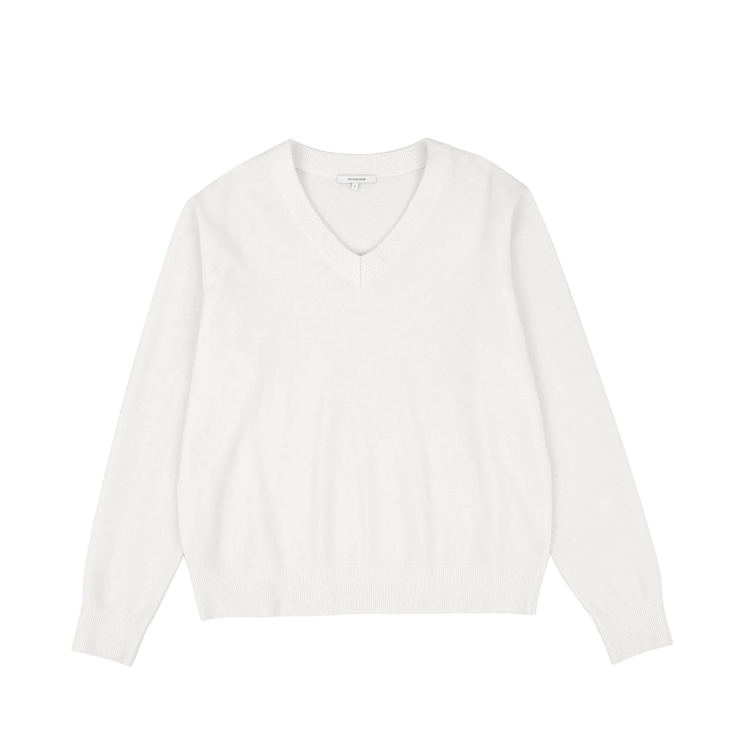 KNIT V-NECK BONE - 1
