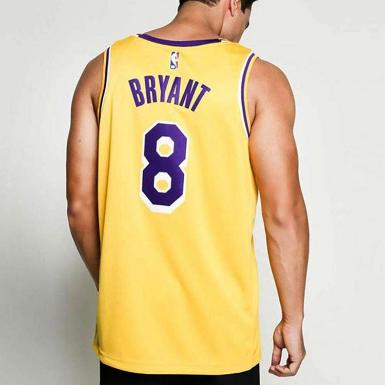 Nike SW Fan Edition Lakers Kobe No. 8 Season Team limited NBA Jersey Basketball Jersey/Vest Yellow A - 4