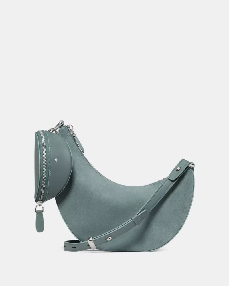 Duo Suede Crossbody Bag - 1