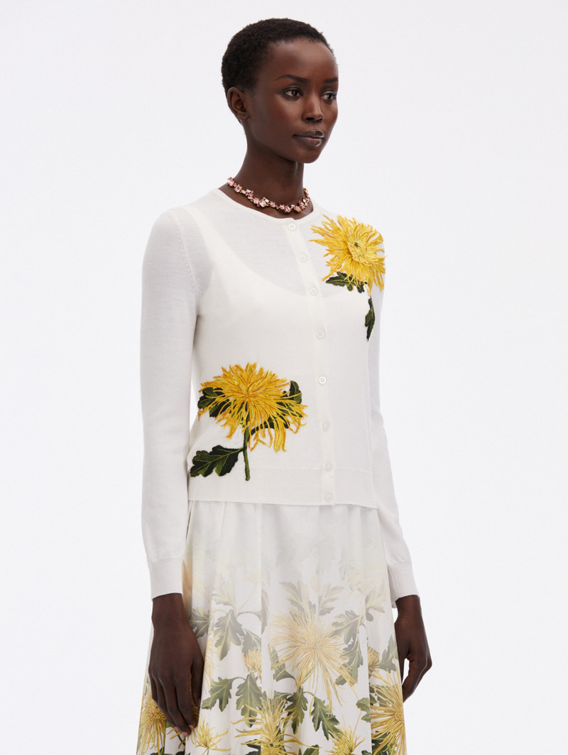 CHRYSANTHEMUM THREADWORK CARDIGAN 4