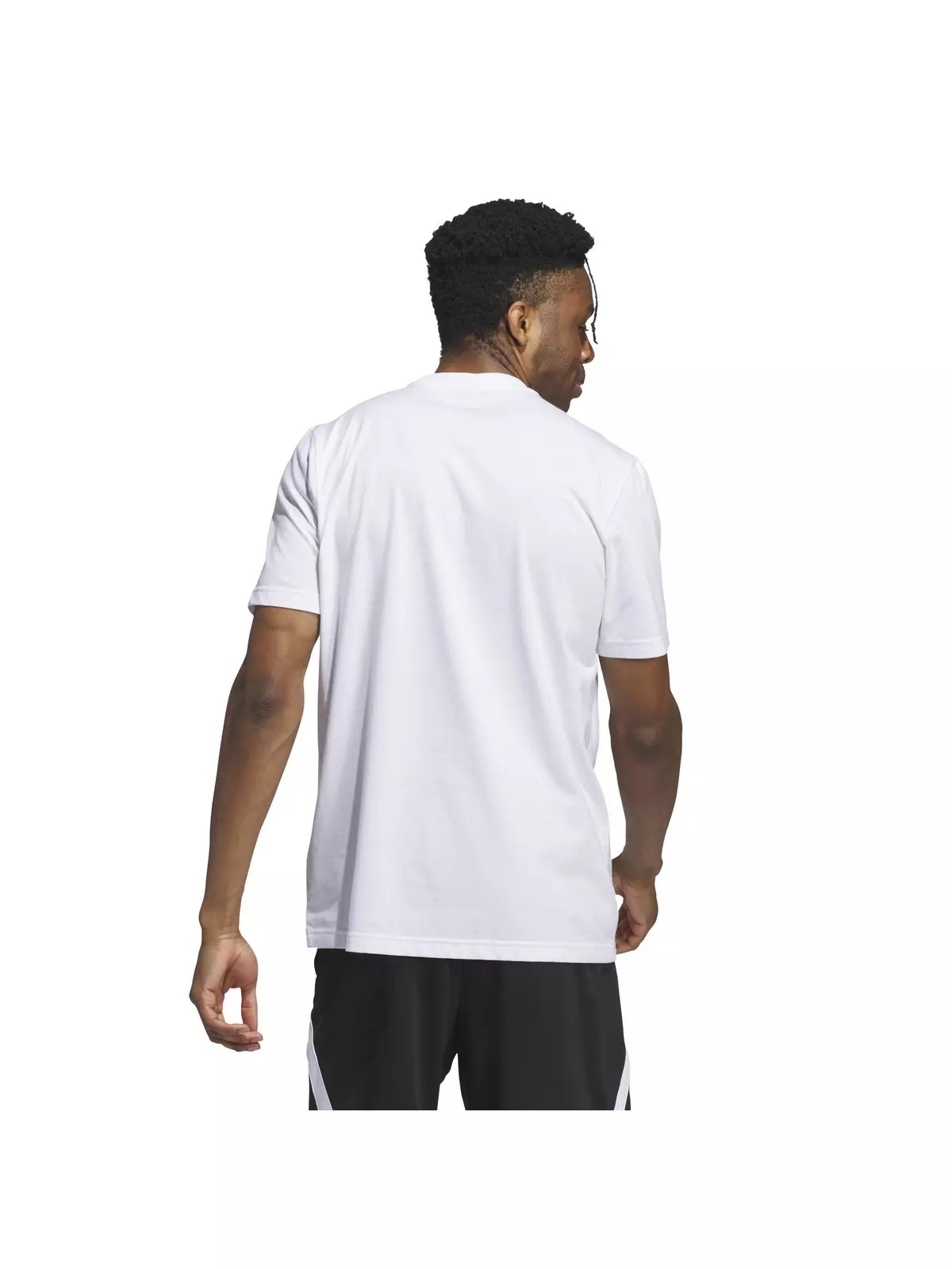 Men's Worldwide Hoops Logo Performance Graphic Basketball T-Shirt -White - 2