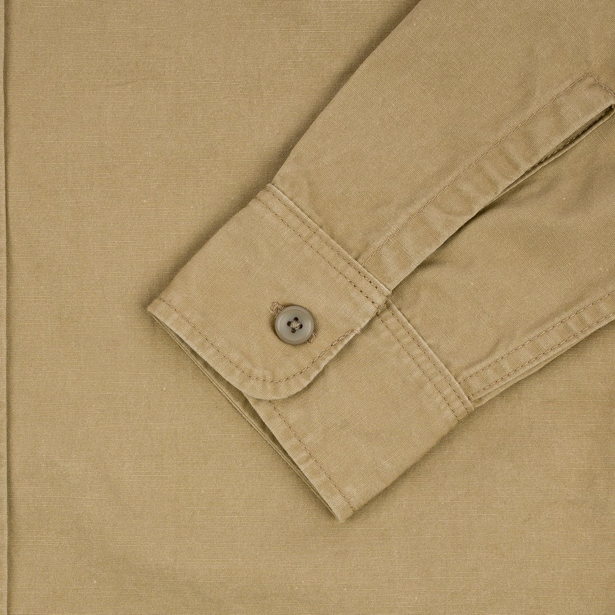 IHSH-395-KHA 7oz Fatigue Cloth Work Shirt - Khaki - 10