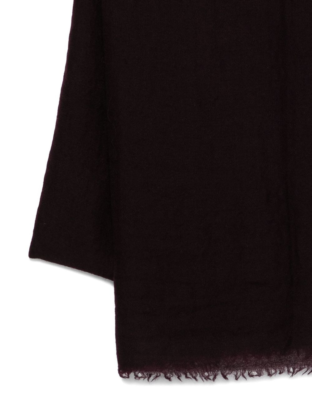 frayed-edge cashmere scarf - 3