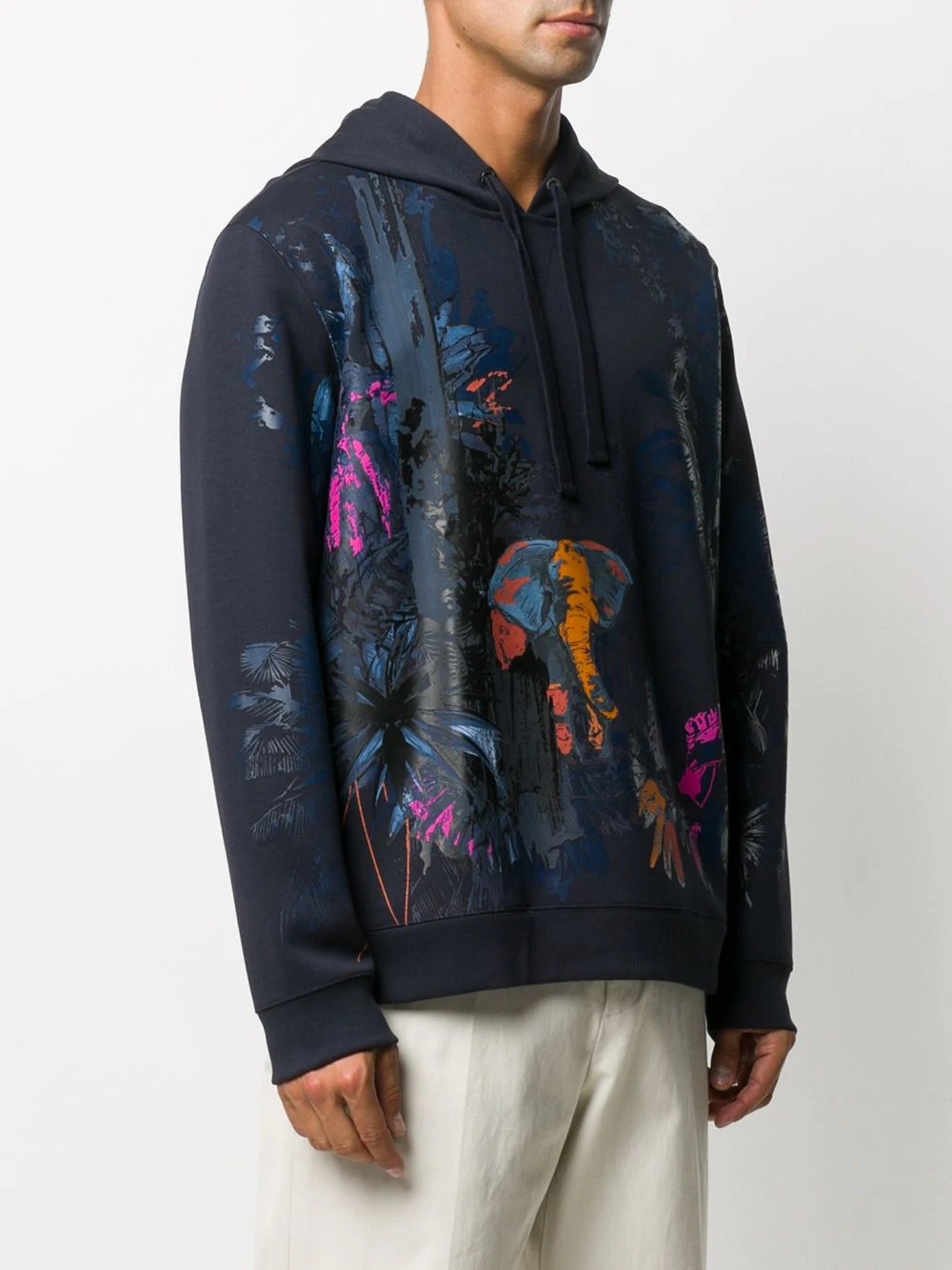 graphic print hoodie - 3