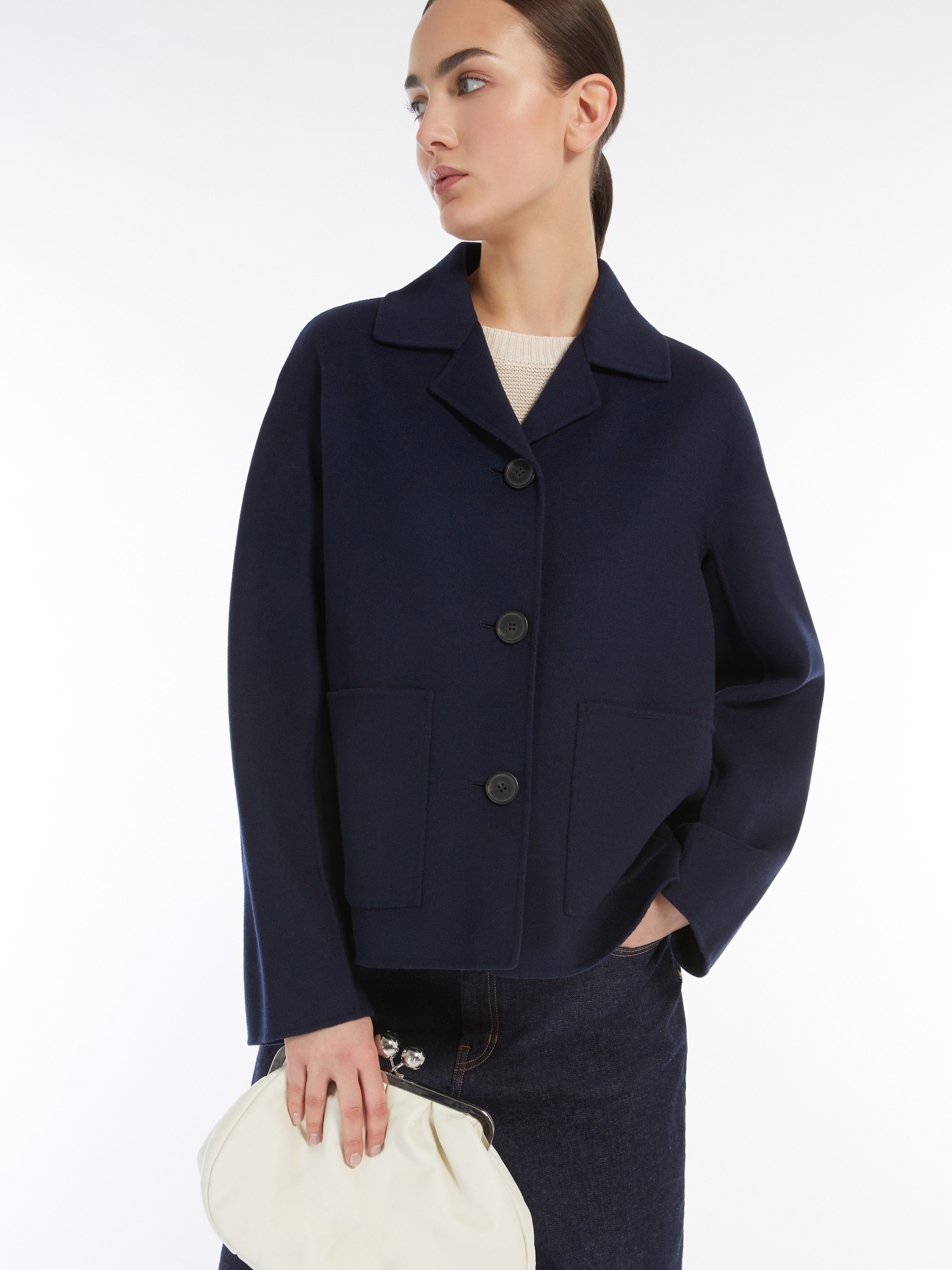 SALE Double-sided wool single-breasted jacket - 5
