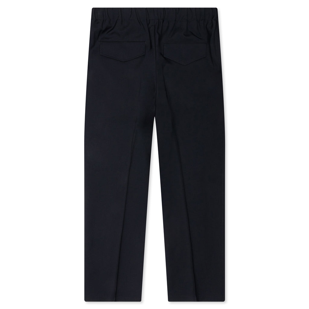 GABARDINE WOOL TROUSERS - NAVY - 2