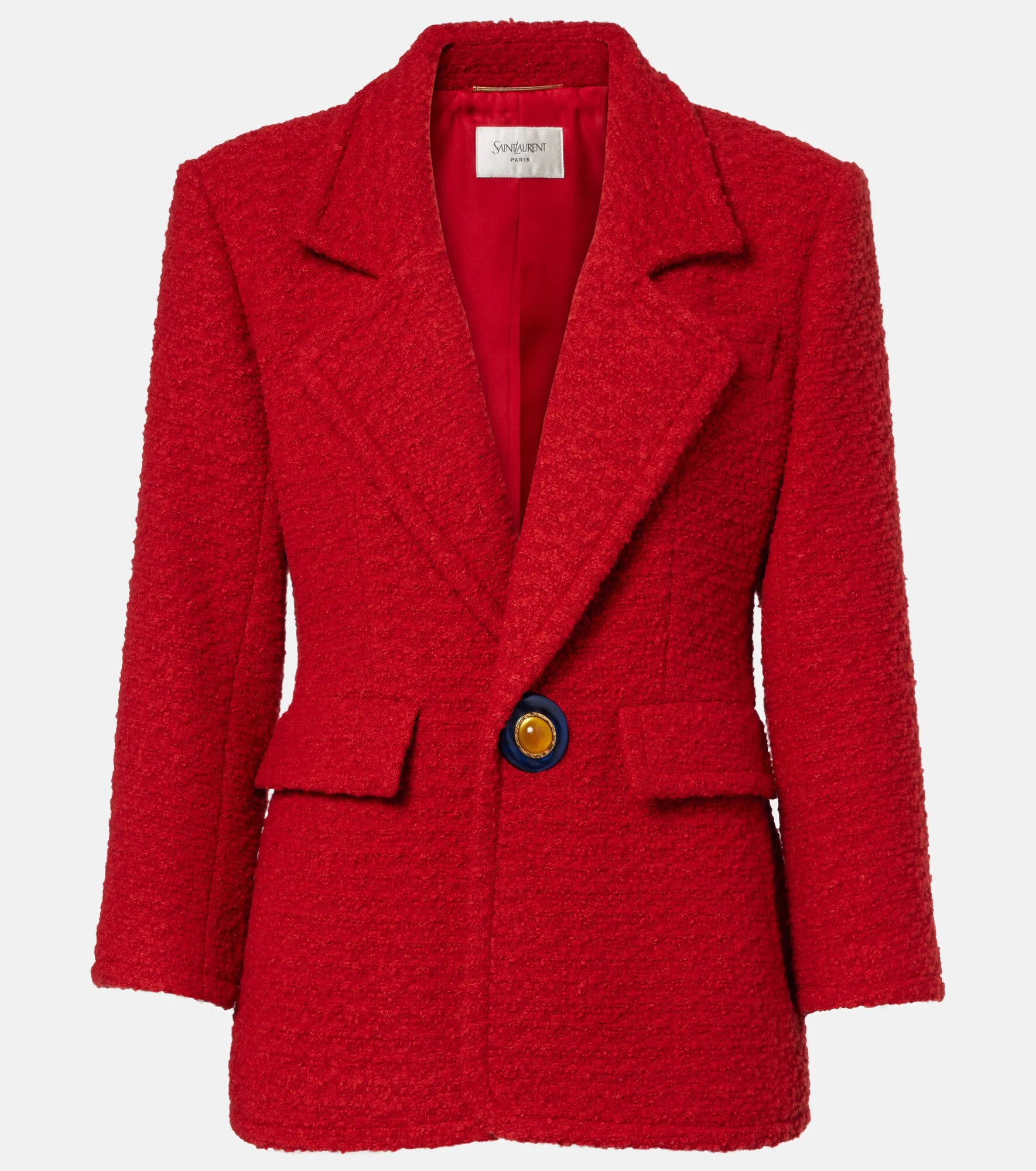 Wool and silk-blend tweed jacket - 1