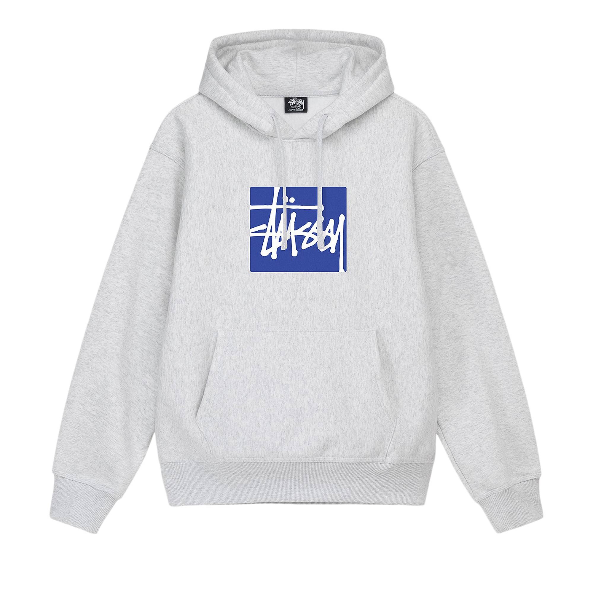 Stussy Stock Box Hoodie 'Ash Heather' - 1