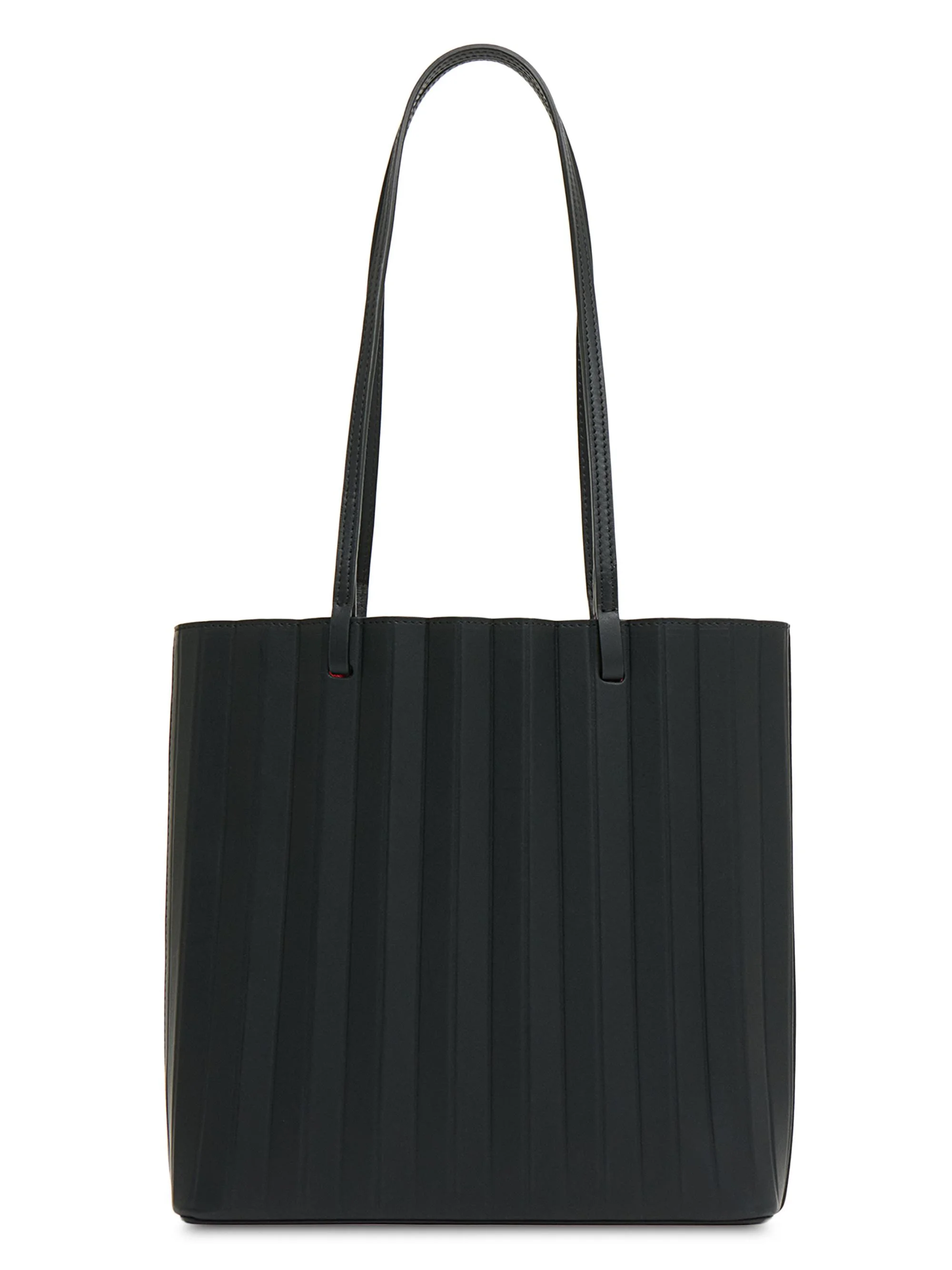 Women's Filo Pleated Tote Bag - Black Flamma - 1