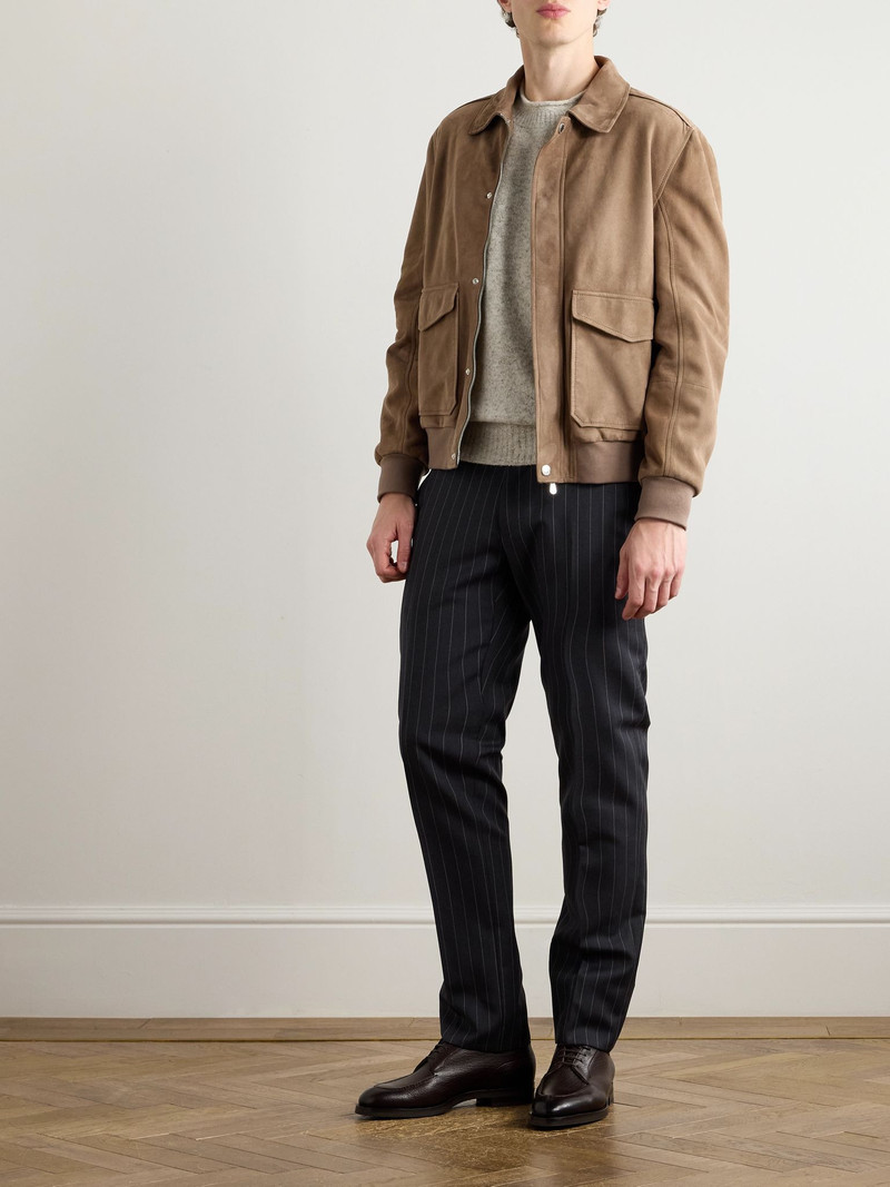Brunello Cucinelli Ribbed-Knit Sweater Gray outlook