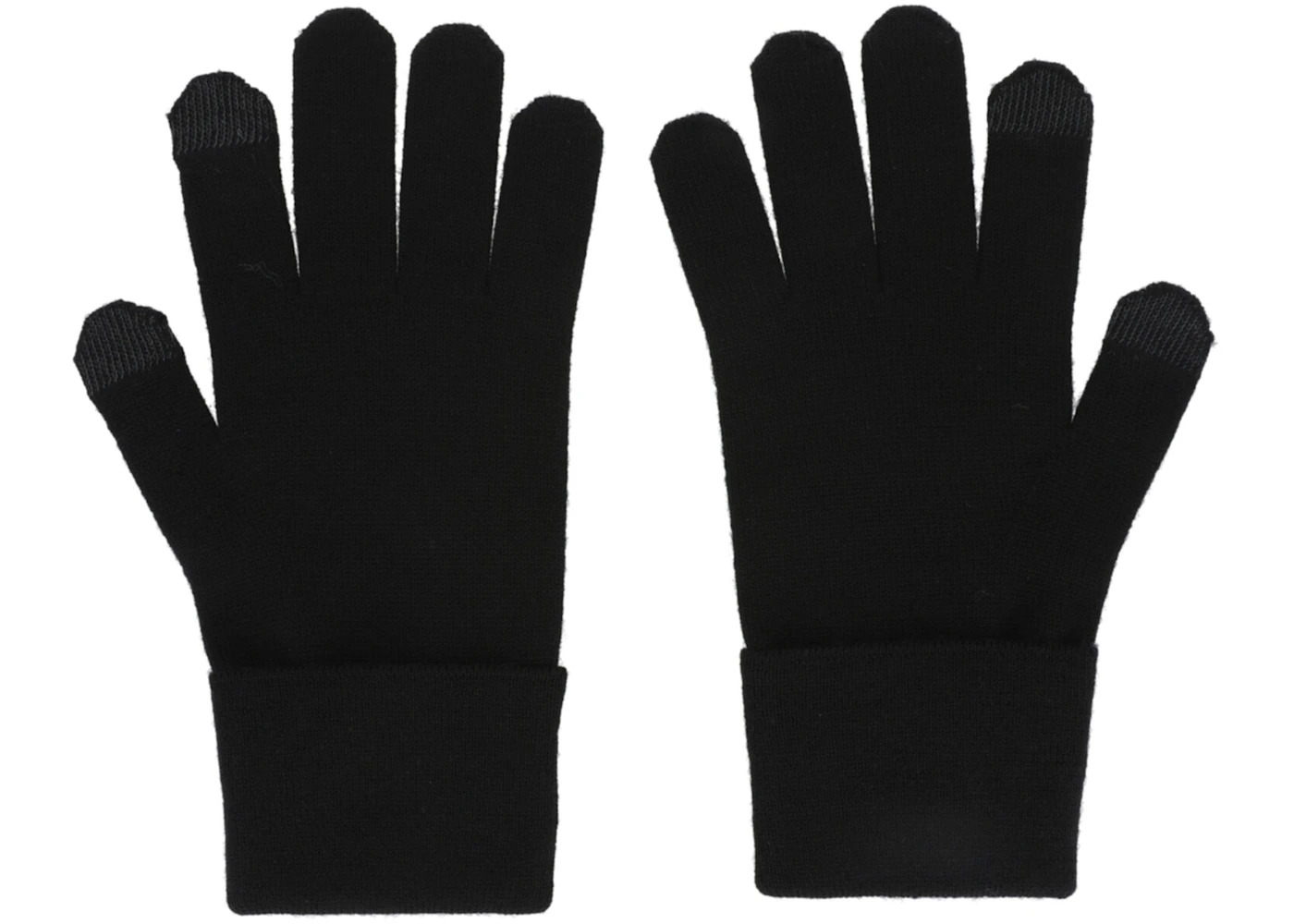 Givenchy Embroidered Logo Gloves Black/White - 2