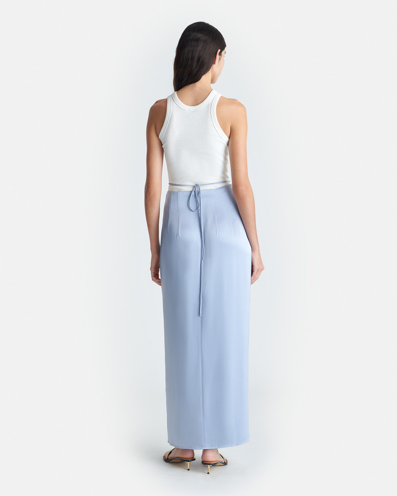 Nanushka Draped Slip Satin Midi Skirt outlook