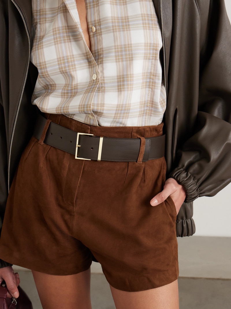 The Frankie Shop Evro Leather Belt outlook