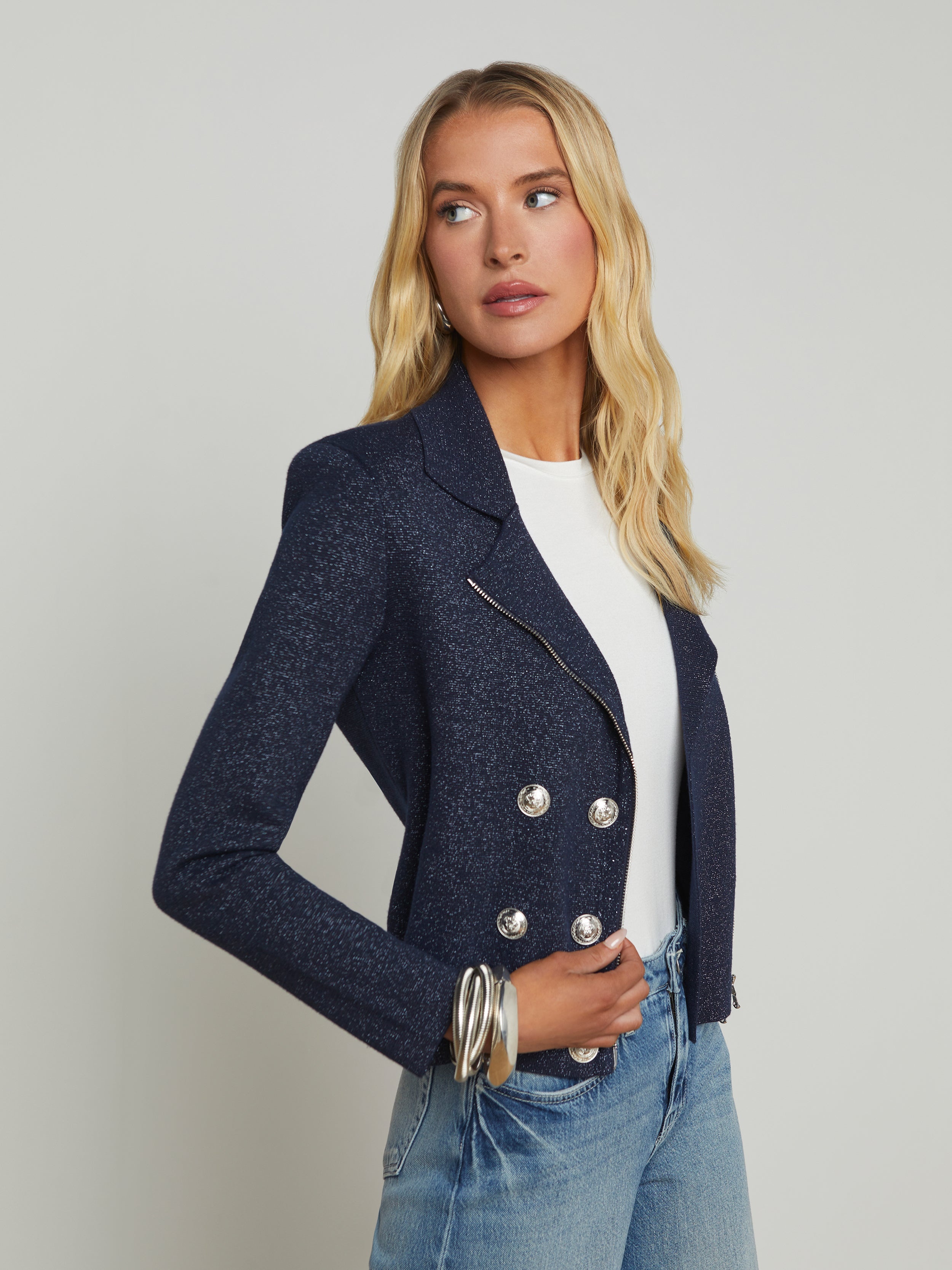 Chia Knit Biker Jacket - 3