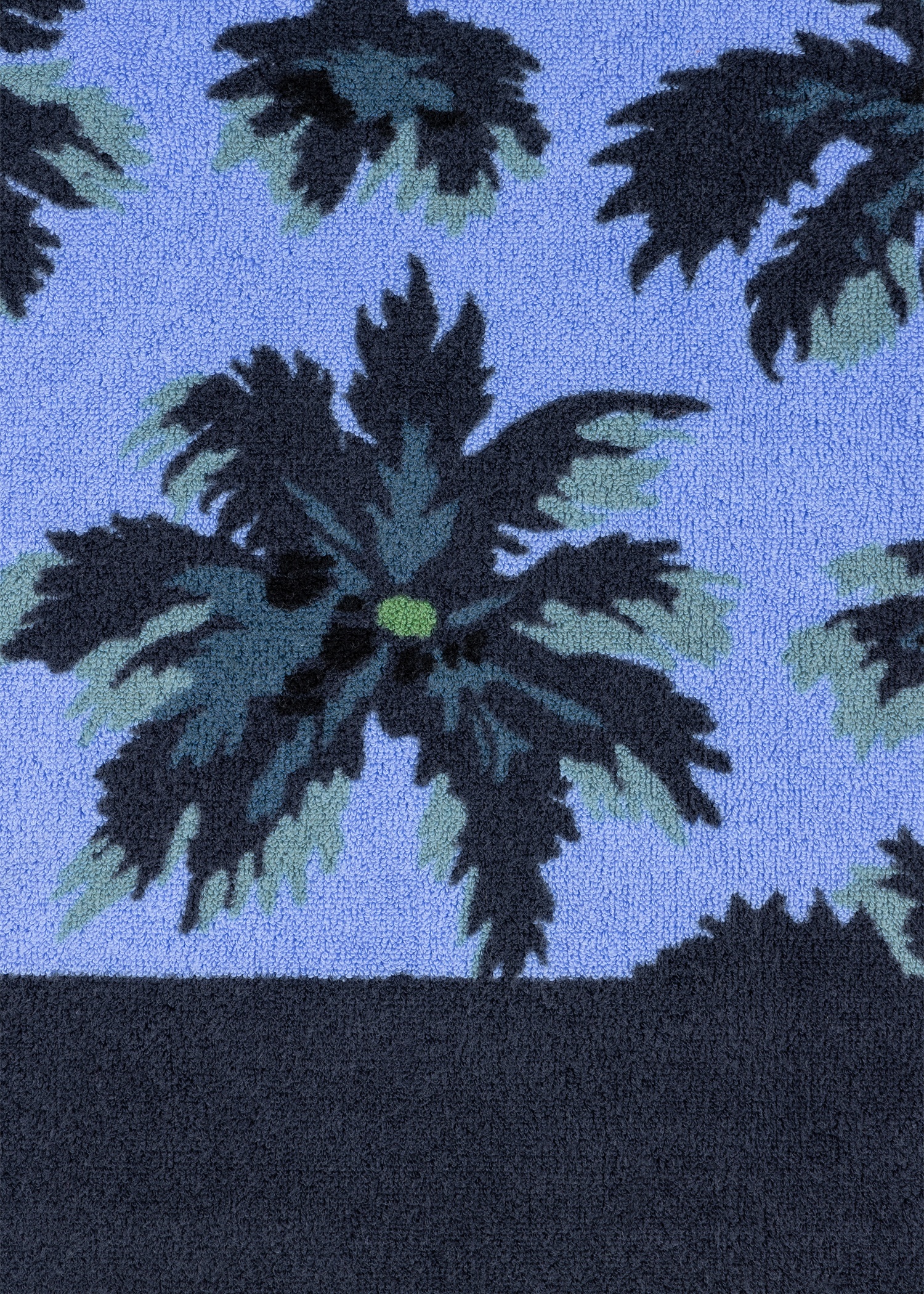Blue 'Palmera' Beach Towel - 3
