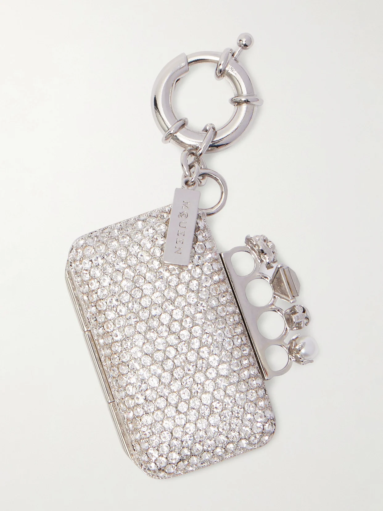 Silver-tone Bag Charm - 1