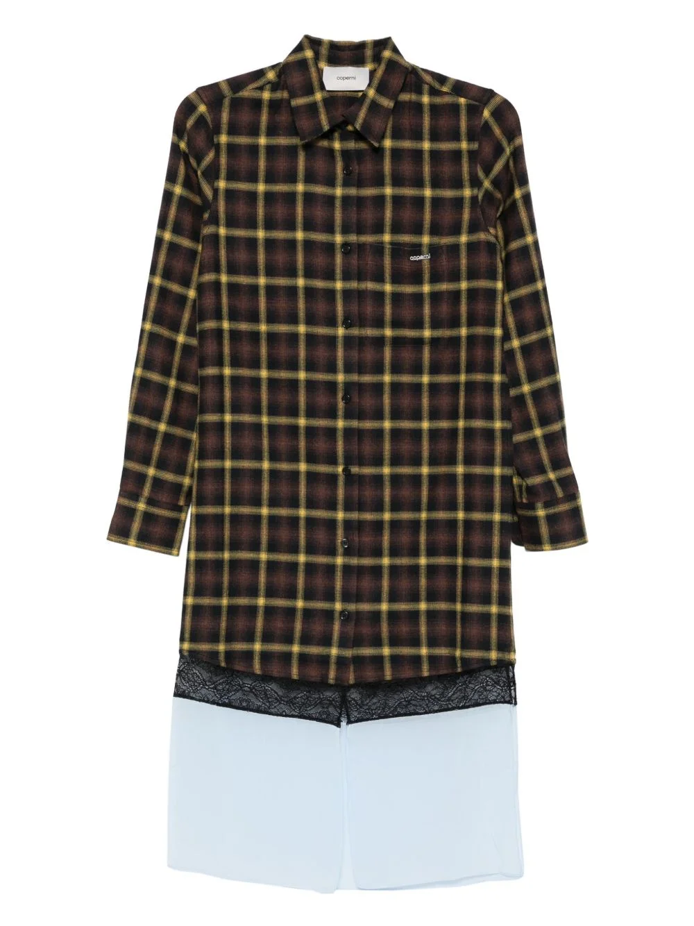 panelled layered dress - 1