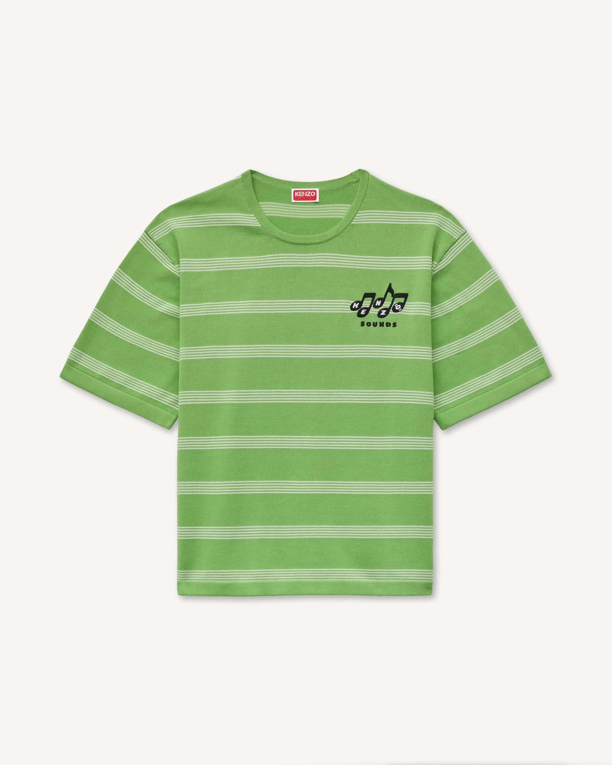 'KENZO Sounds' embroidered mariniere T-shirt in light cotton - 1