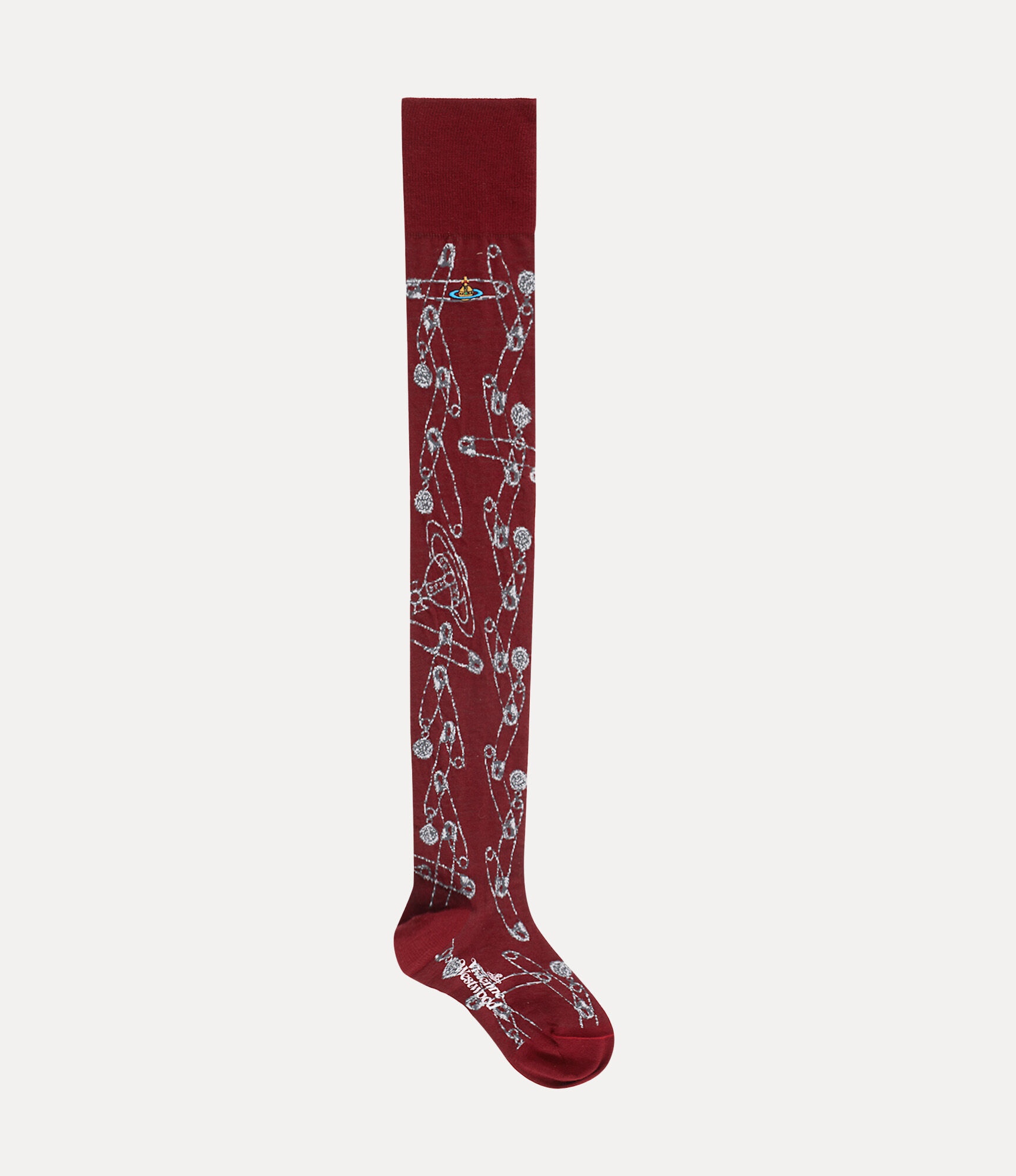SAFETY PIN OVER THE KNEE SOCKS - 1