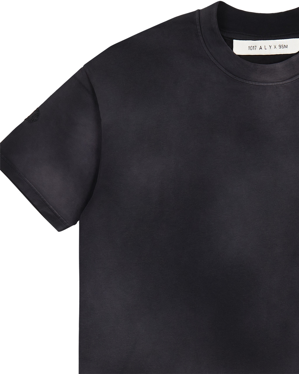 BLACK OVERSIZED GARMENT DYE T-SHIRT - 4