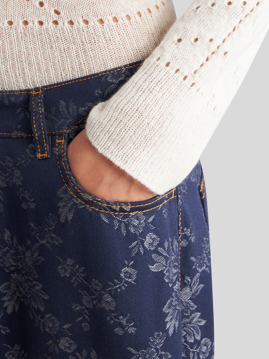 BAGGY JACQUARD JEANS - 3