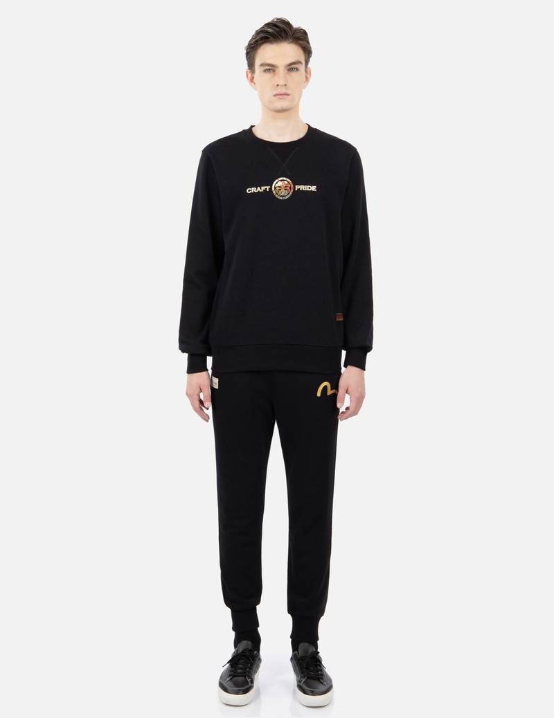 GRADATED DRAGON-DUO DAICOCK PRINT SWEATSHIRT 6