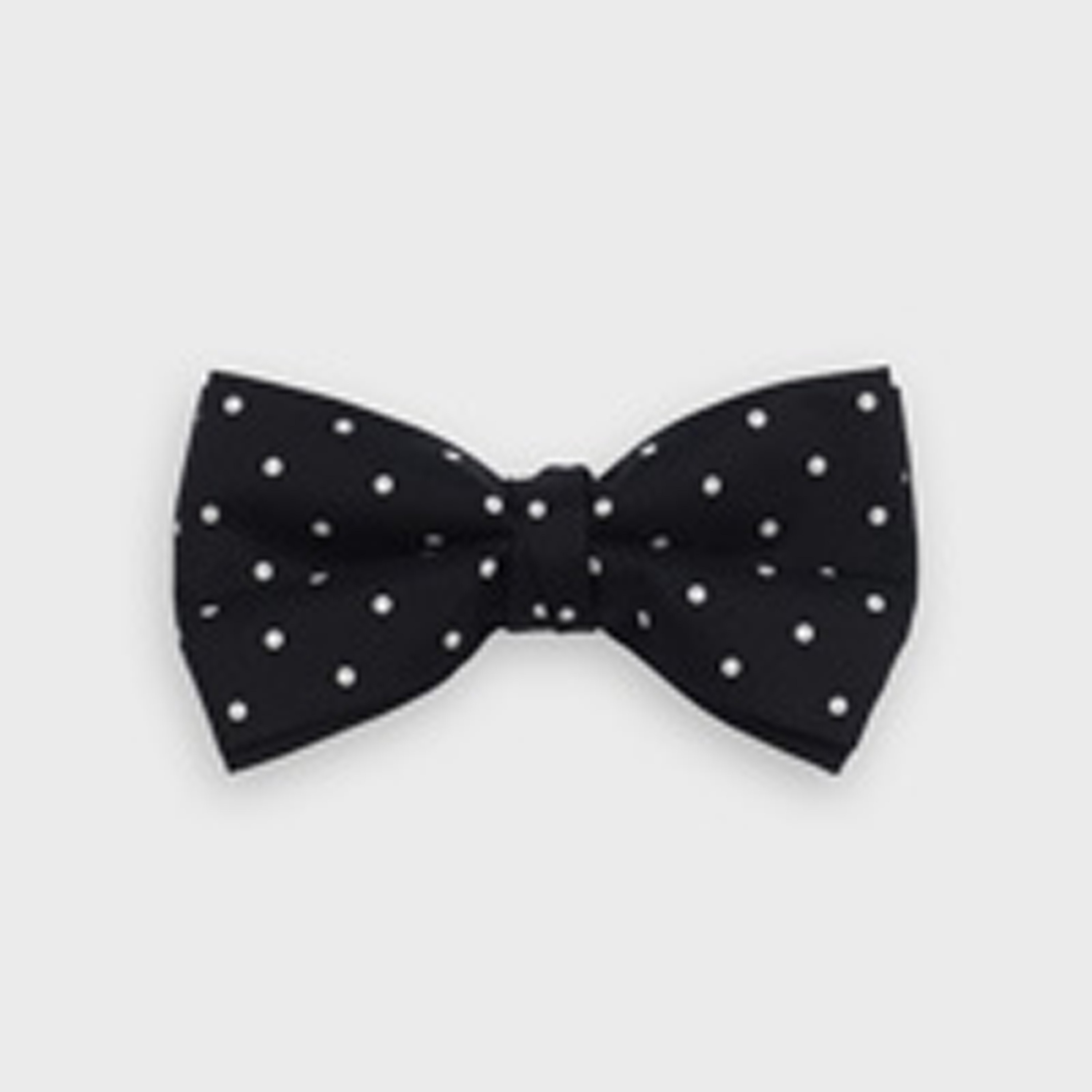 CLAUDE BOW TIE IN PRINTED SILK TWILL - 1