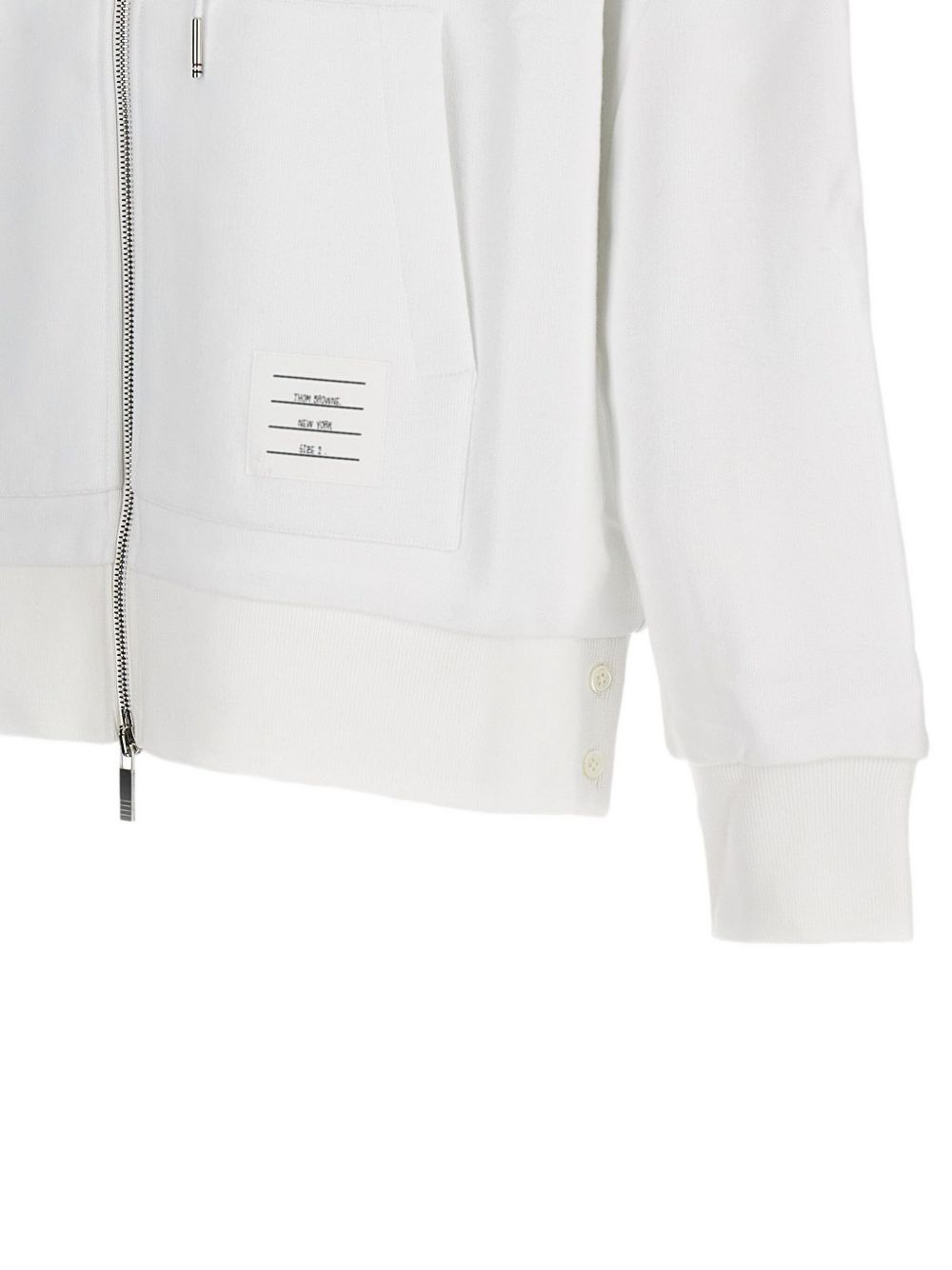 Center-Back Stripe Loopback Hoodie - 3