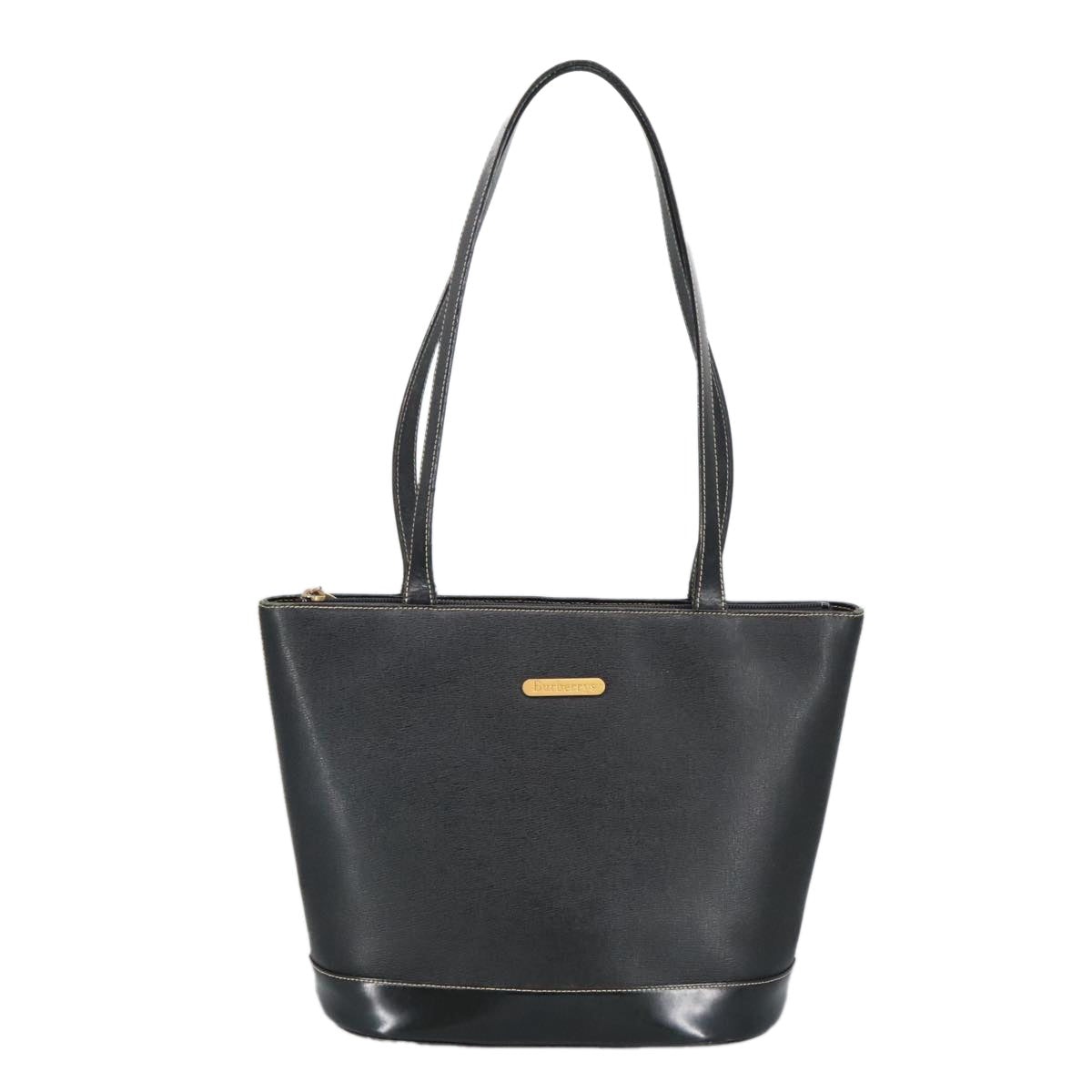 Burberry Tote Bag Leather Black - 2