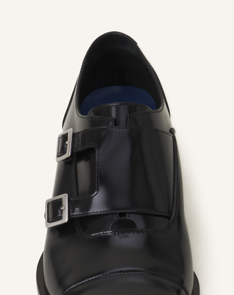 MONK SHOES IN GLOSSY LEATHER 5