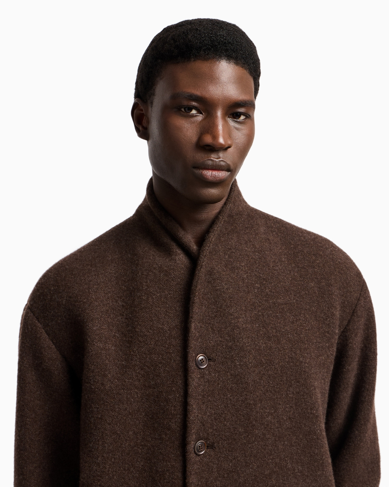 PEA COAT IN WOOL AND CASHMERE CLOTH - 5