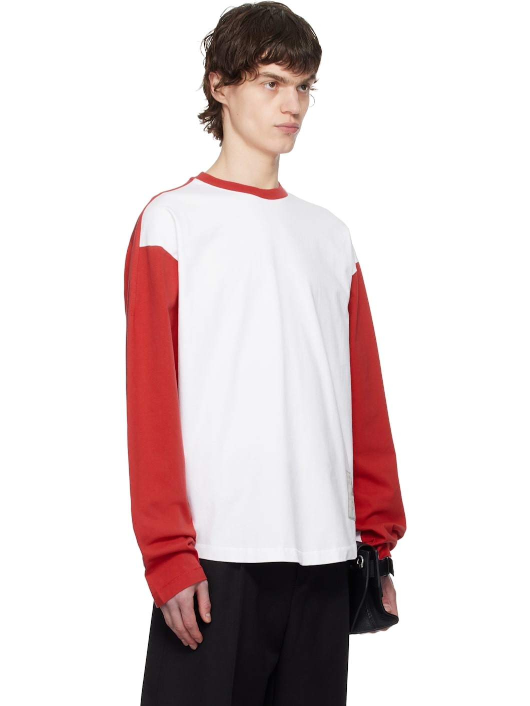 Red & White La Croisière 'The Baseball long-sleeve' T-shirt - 2