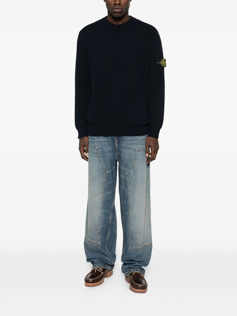 Stone Island ribbed patch sweater outlook