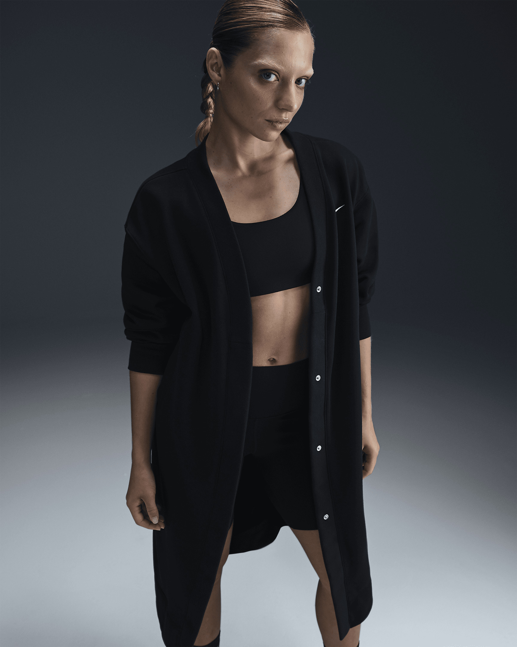 Nike Sportswear Phoenix Fleece Women's Oversized Long Cardigan - 3