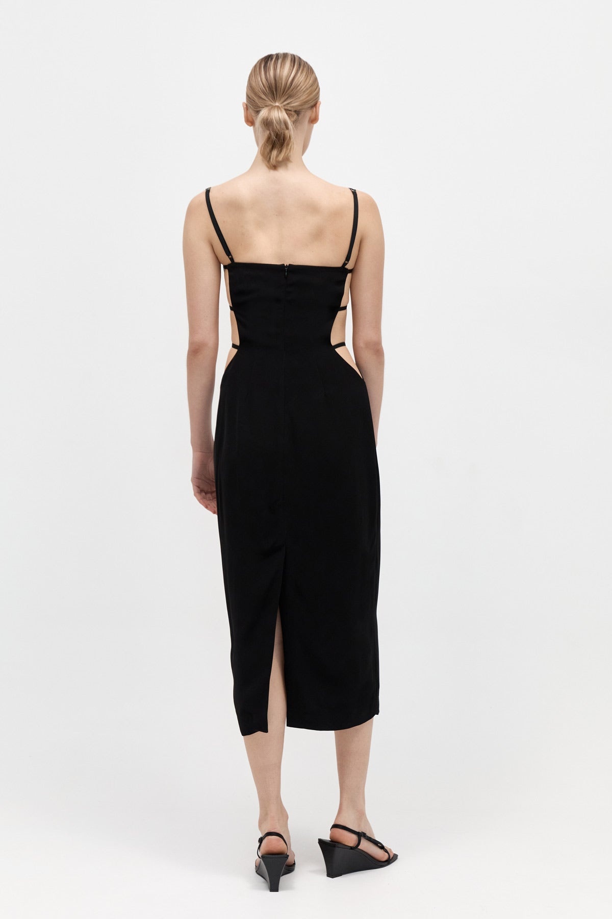 Urbain Midi Dress - Black - 4