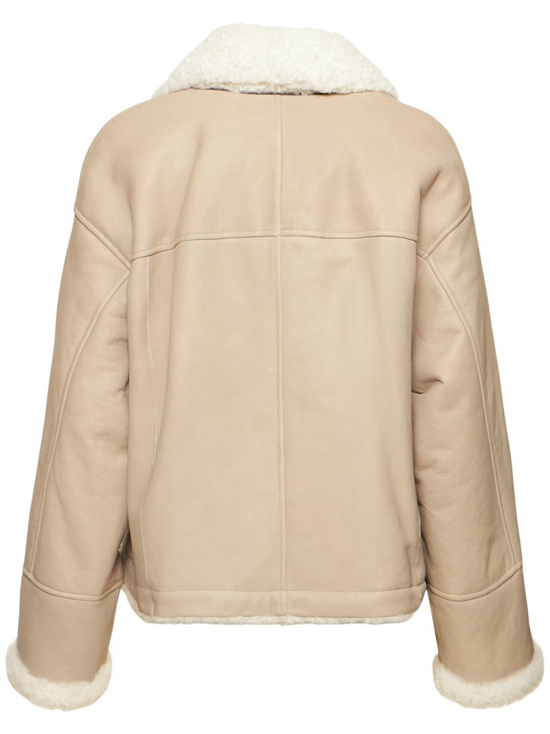 Reversible suede shearling jacket - 3