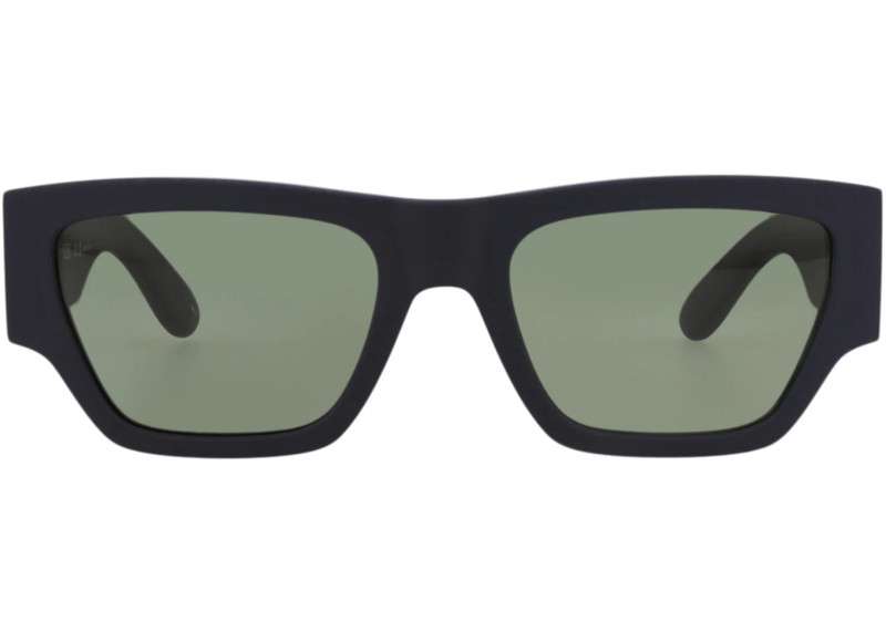 McQ Alexander McQueen Alexander McQueen Square Rectangle Sunglasses Blue Blue Green (AM0393S-30014334-005) outlook