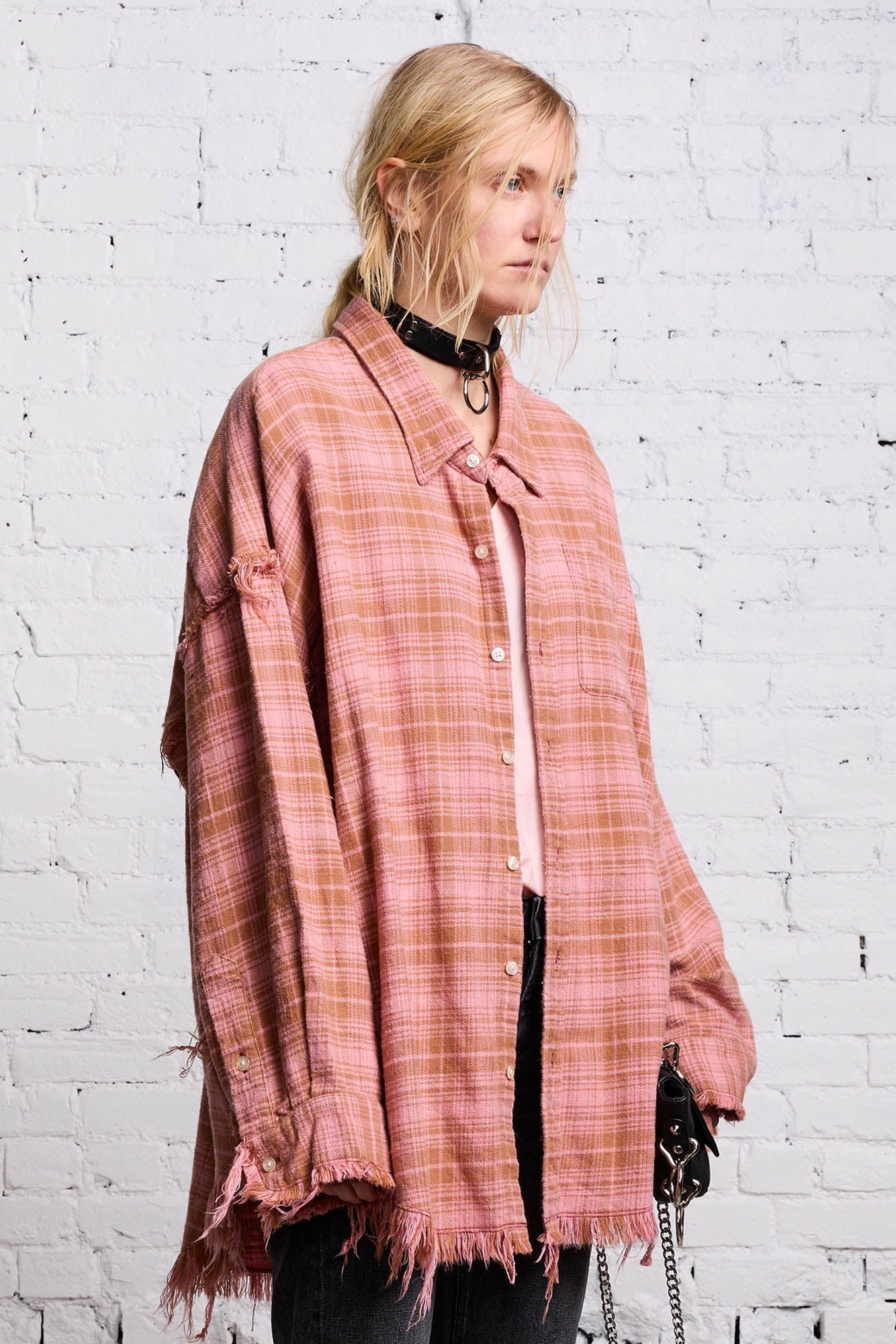 SHREDDED DROP NECK - PINK OVERDYE - 4