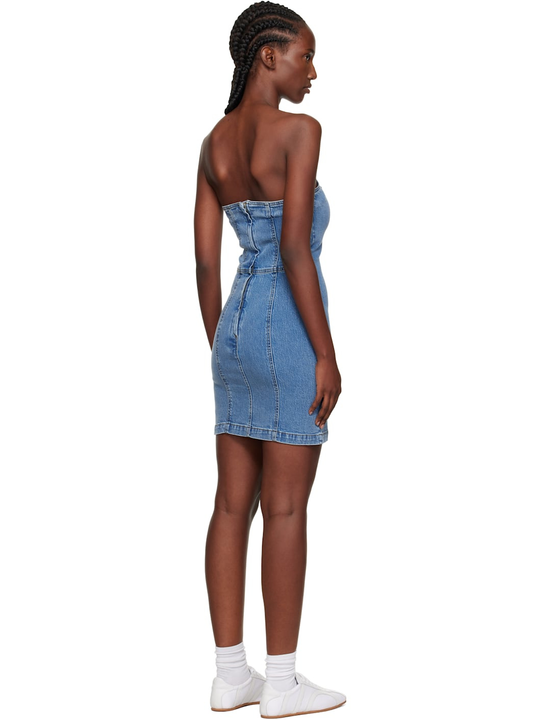 Blue Kristin Denim Minidress - 3
