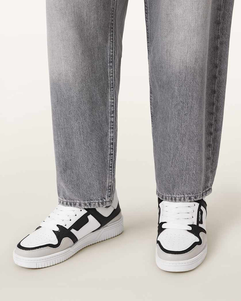 ALLSAINTS REGAN PLUS LEATHER LOW TOP SNEAKERS outlook