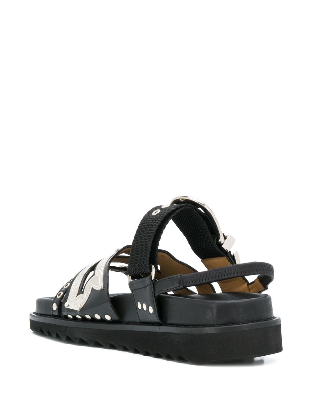 studded strap sandals - 3