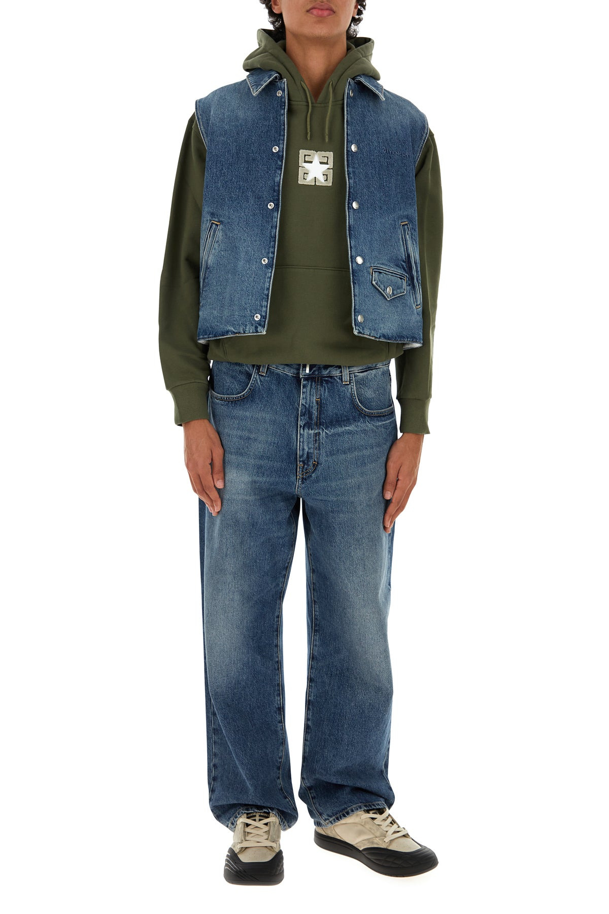 Denim sleeveless jacket - 6