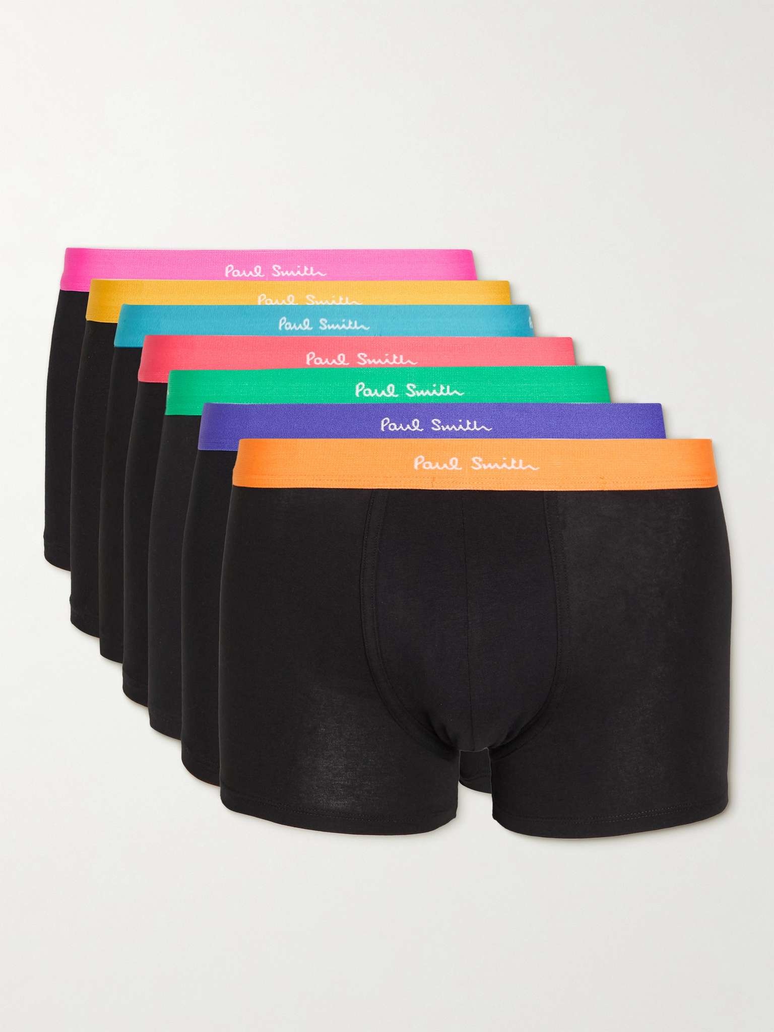 Seven-Pack Stretch-Cotton Boxer Briefs - 1