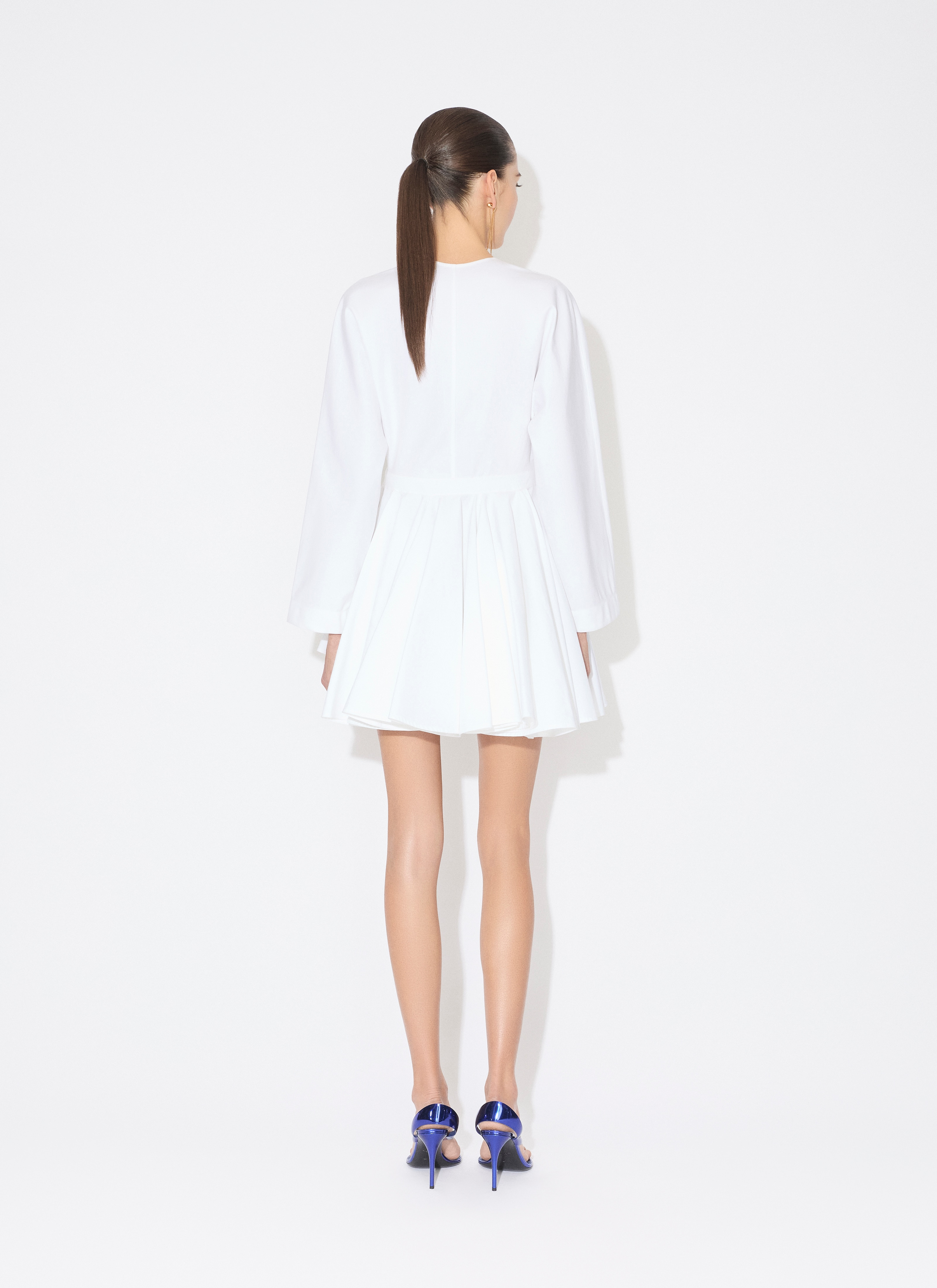 COTTON POPLIN SHORT DRESS - 3
