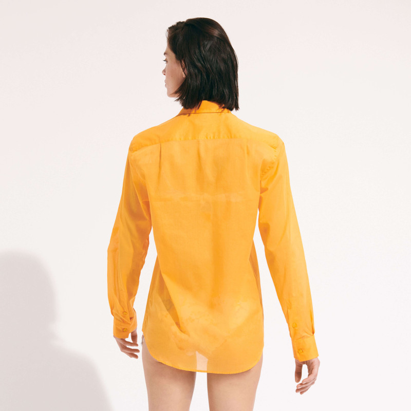 Unisex Cotton Voile Lightweight Shirt Solid 11